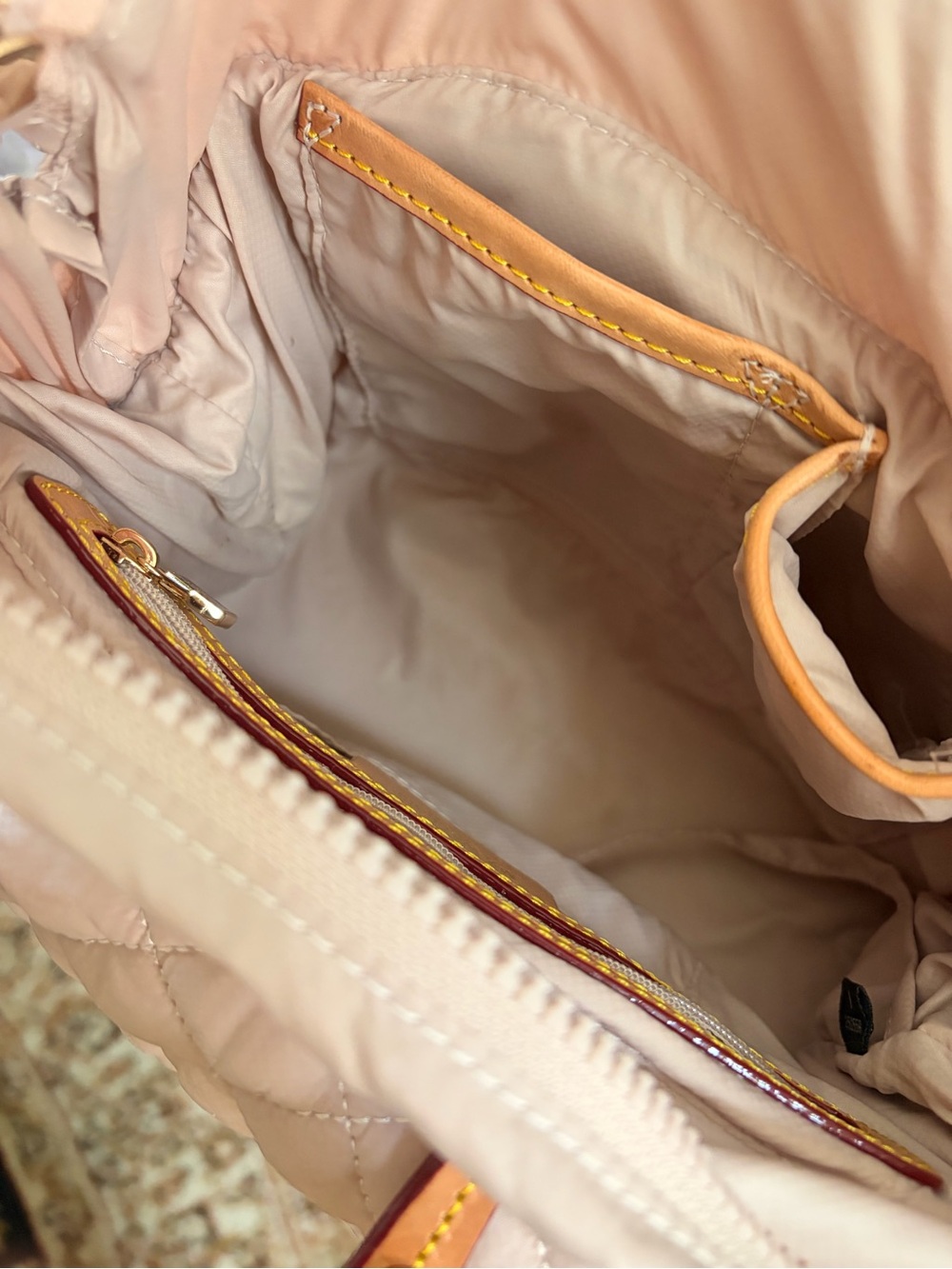MZ Wallace Quilted Blush Pink Tote - Picture 4 of 5
